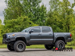 Toyota Tacoma Front Bumper - Winch Mount w/ Black Series Light Bar Toyota Tacoma Front Bumper - Winch Mount w/ Black Series Light Bar